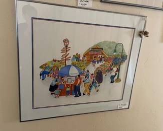 The Cabin original watercolor by Barbara Lavallee.