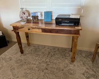 Rustic desk and matching chair
