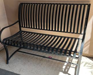 Hampton Bay Slate Metal Bench