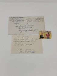 Ephemera: 1943 Military Letter from Man to Nephew