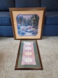 Two Home Interiors Framed Prints