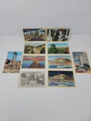 Ephemera: 1943 Destination Postcards (10)