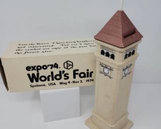 Vintage 1974 World's Fair Expo Tower Bank