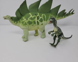 Original 1993 Jurassic Park: Stegosaurus & Dilophsaurus