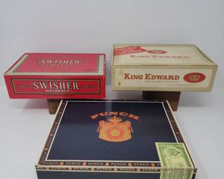 Ephemera 3 Vintage Cigar Boxes