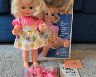 1970 Mattel Timey Tell Doll w/Original Box