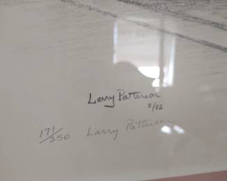Larry Patterson signed, numbered