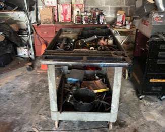 Tool cart is for sale and everything on it. 