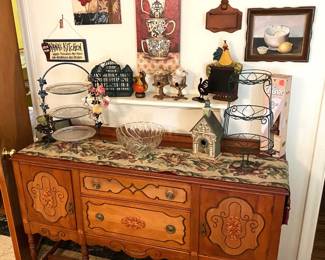 ANTIQUE BUFFET AND MORE.