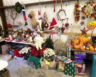 LOTS OF HOLIDAY ITEMS.