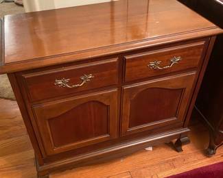AWESOME VINTAGE RECORD CABINET.