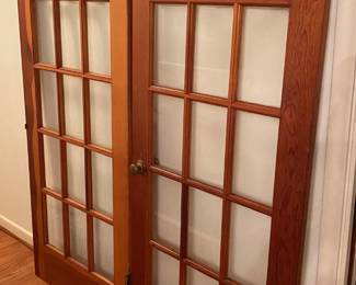 MID-CENTURY FRENCH DOORS.