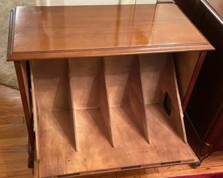 AWESOME VINTAGE RECORD CABINET.