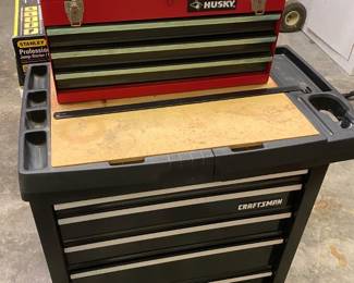 CRAFTSMAN JOB SITE ROLLING  5 DRAWER TOOLBOX.