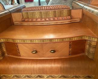 ABSOLUTELY GORGEOUS DETAIL ON THIS ANTIQUE  
 SET.