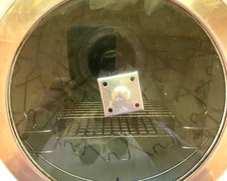 INSIDES OF 1950 DISHWASHER.