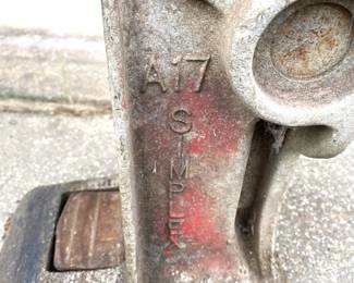 SIMPLEX A17 RAILROAD JACK. RAILROAD TRACK JACK.