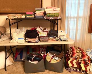 LINENS, THROWS AND MATERIAL. 