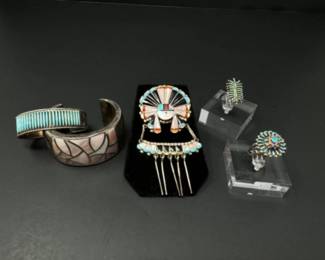 Fashion Forward Sterling Silver Jewelry - Zuni, L. McCray, R.Q. Panteah +