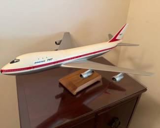 Vintage Boeing 747 Scale Model - 28"L