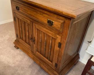 Beautifully Crafted Pecan Wood Console Table - Side Table - Night Stand