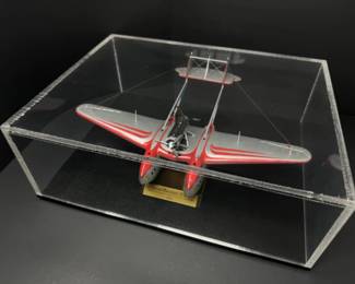 1933 Savoia-Marchetti S. 55X Model Plane in Clear Case