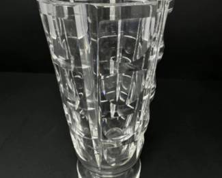 Signed Orrefors Crystal Thousand Windows 7.5"T Vase