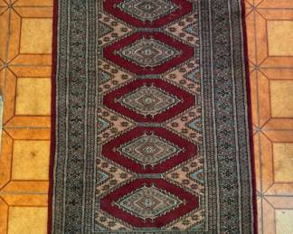 Handmade Turkish Wool Runner Rug - 31" x 56"