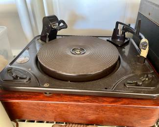Old record players 