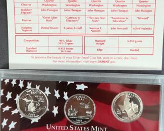 Silver Proof State Quarters