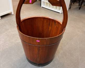 Wood Well Water Bucket