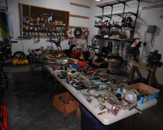 Garage Tools, Plumbing Supplies etc