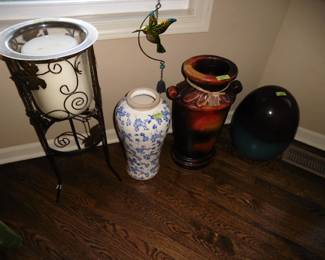 Pottery and Candle Holder