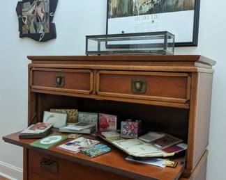 KENT Coffey Tradewinds chest with fall down desk. Mid-century modern absolutely fabulous!