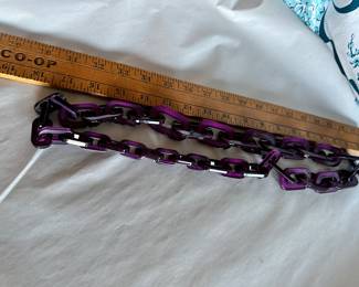 Dark Purple Link Necklace $15.00