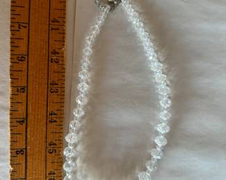 Necklace Clear Stones $6.00