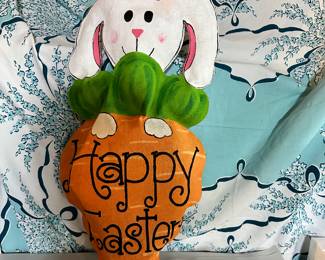Happy Easter Rabbit Wall Hanging $15.00