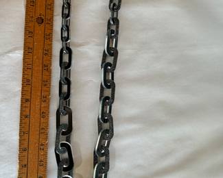 Black and Silver Link Necklace $8.00