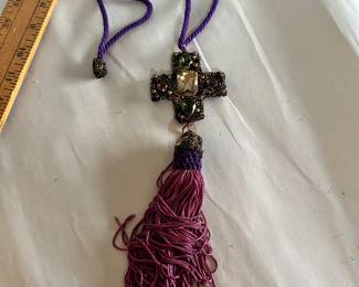 Cross Necklace with Tassel $7.00