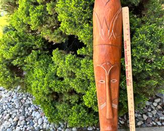 Large Wood Mask almost 4 feet $40.00