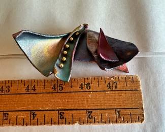 Leather Brooch $3.00