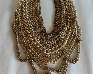 Bauble Bar Multi Strand Gold Tone Necklace $8.00