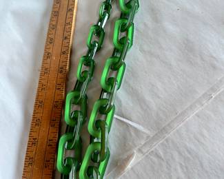 Green Link Necklace $15.00