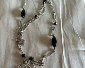Black and Silver Necklace $6.00