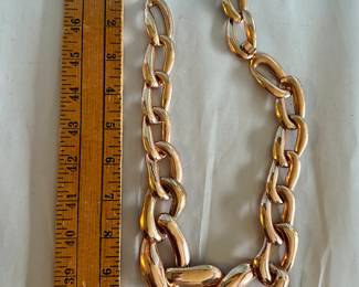 Gold Colored Link Necklace $5.00