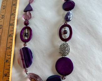 Purple necklace $8.00