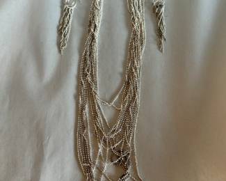 Set of Earrings and Necklace Milor Italy Sterling $40.00