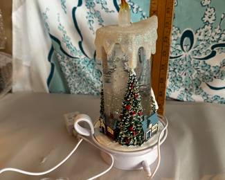 Plug in Candle with Snow Globe $10.00