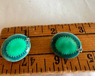 Green Clip On earrings $5.00