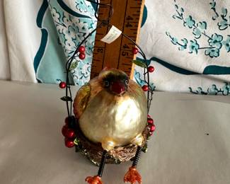 Bird in Nest Ornament $6.00